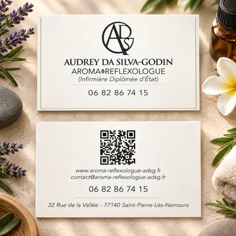Carte de visite ADSG Aroma-Réflexologie